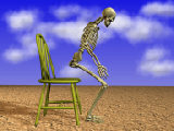 Sit on chair