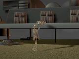 skeleton attacking another skeleton